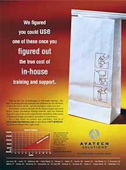 Ad for Avatech Solutions, a value added reseller of design software.