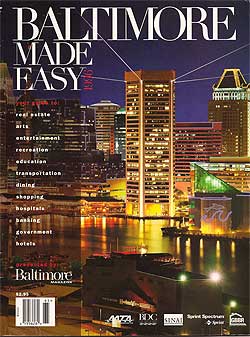 Brochure cover for The Brighten Baltimore campaign that unified the Baltimore Gas & Electric, The Downtown Partnership and the Building Owners and Managers Association.